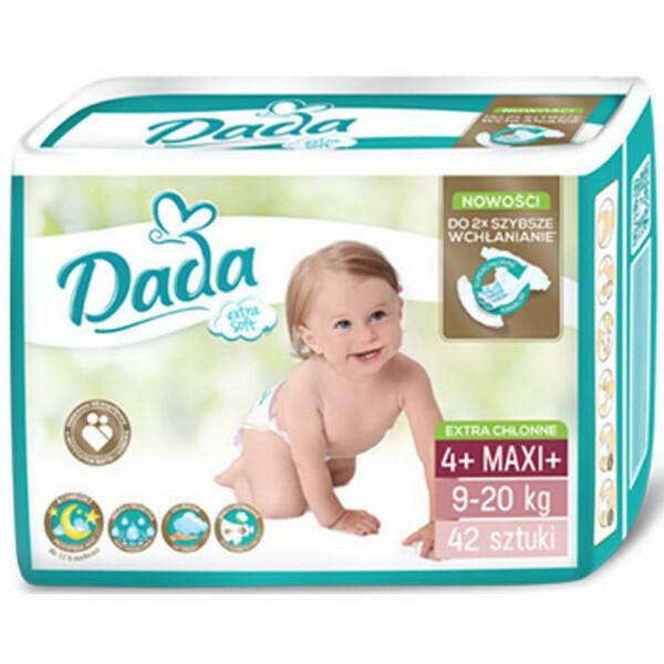 

Подгузники Dada extra soft 4+ (42шт), Зелёный