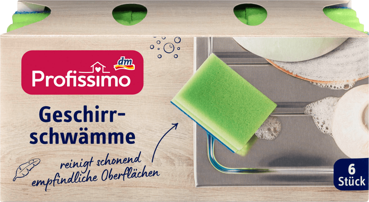 

Мочалки для посуды Profissimo Geschirrschwämme, 6 шт.