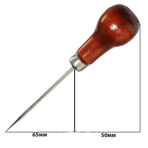 

Шило швейное 115mm деревянная ручка (6078)