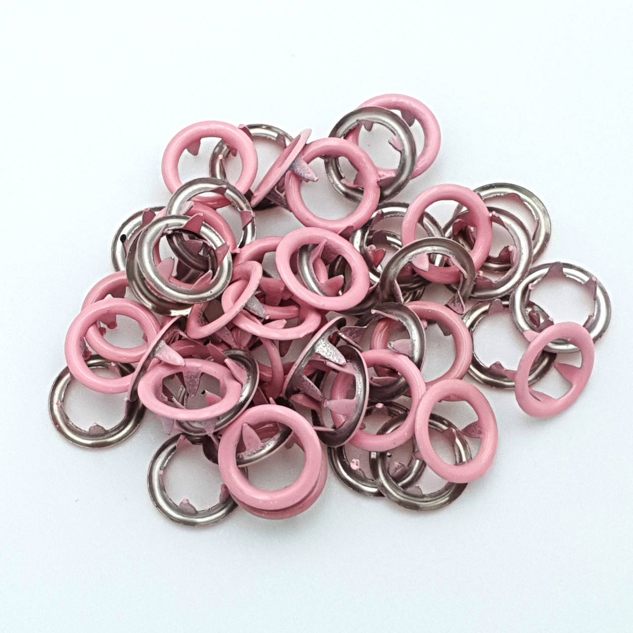 

Кнопка BABY (трикотажная) 9,5мм Розовый (50шт.), Никель