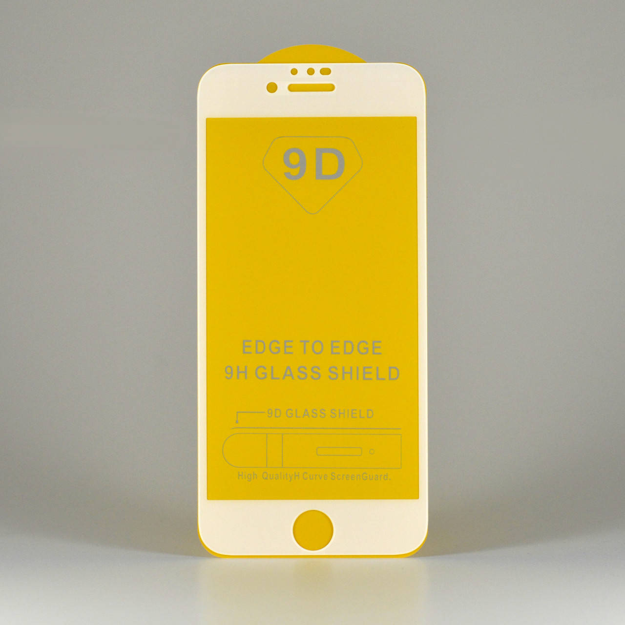 

Защитное стекло на Iphone 6s белое клеевой слой по всей поверхности, Белый