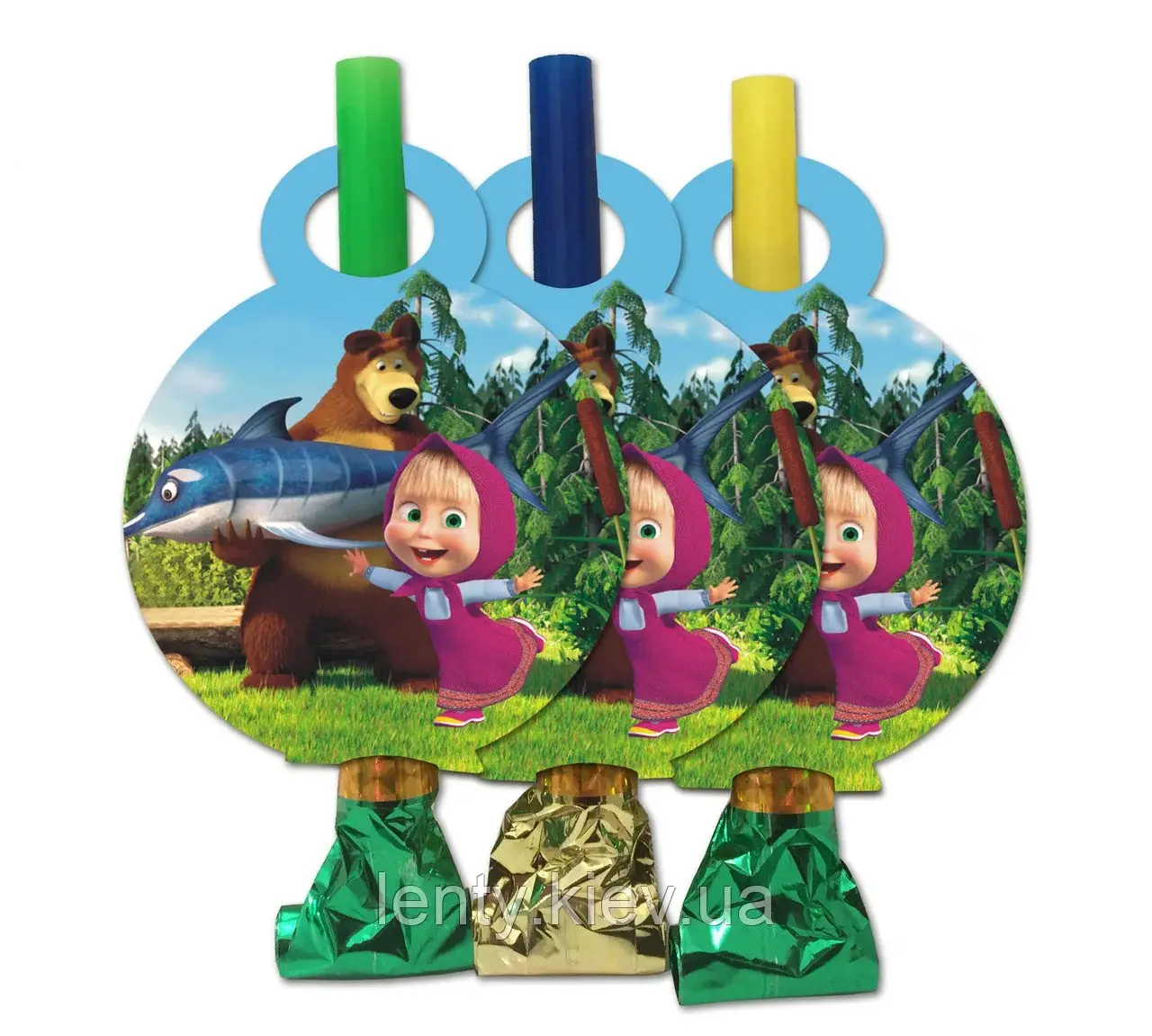 

Набор свистков праздничных "Маша", 6 шт.