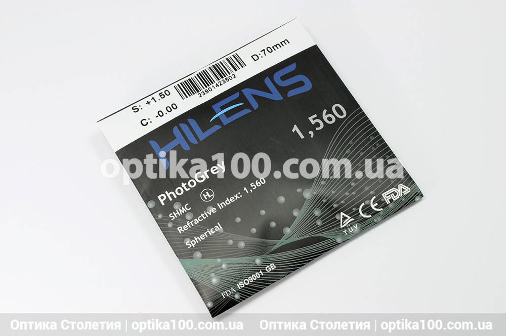 

Фотохромная линза (хамелеон ) в 70 диаметре! Корея Hilens 1.56 Photochromic