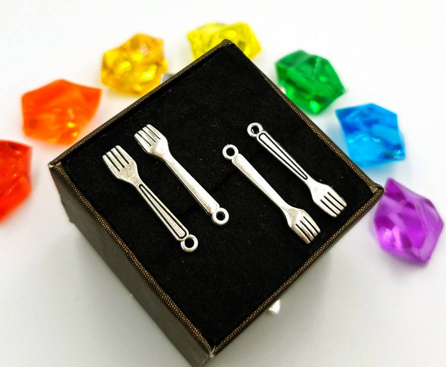 

(10шт) Подвески из металла, кулоны, Кулон Вилка (сп5нг-0394)