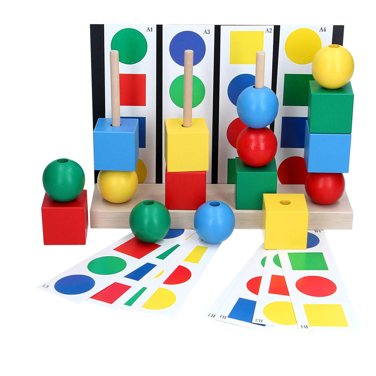 

Деревянная игрушка пирамидка Умник KomarovToys