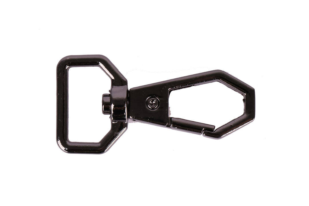 

Карабин для сумки, ромб, 19мм, темный никель, Черный