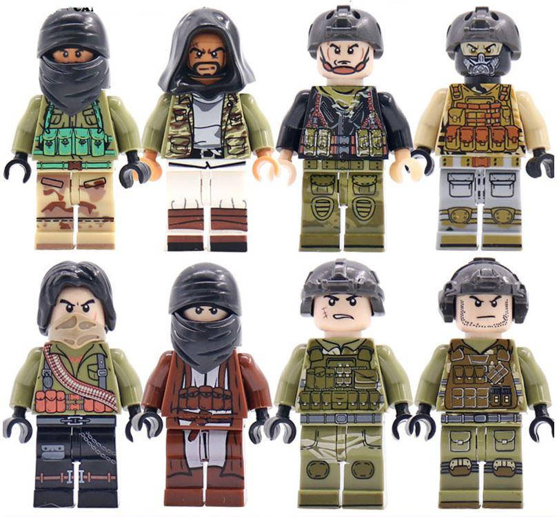 

Наемники 8 шт. Военный конструктор Солдат Minifigure