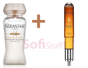 

Kerastase Коктель Fusio Dose Концентрат Densifique + бустер Nutrition + розпилювач