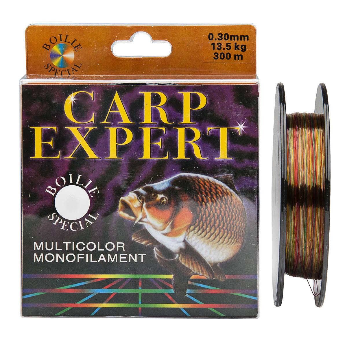 

Леска для кароповой ловли Carp Expert 0.30 мм 300 метров тест 13.5 кг разноцветная