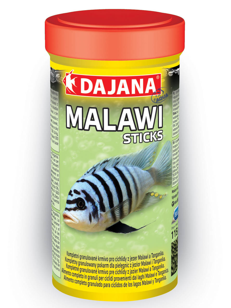 

Корм для маленьких и средних цихлид Малави в палочках Dajana MALAWI STICKS 1 л/300 г