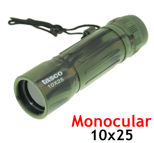 

Компактный мини монокуляр, монокль 10x25. Подзорная труба бинокль телескоп для охоты рыбалки наблюдения GE25A, Зелёный