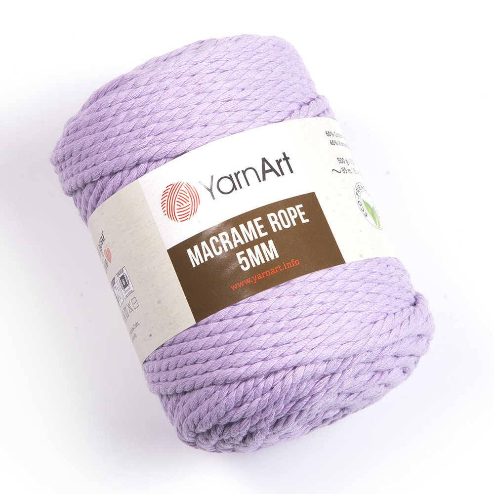 

Yarnart Macrame Rope 5 мм № 765 сиреневый ( Ярн Арт макраме Роп 5 мм пряжа, нитки для вязания)
