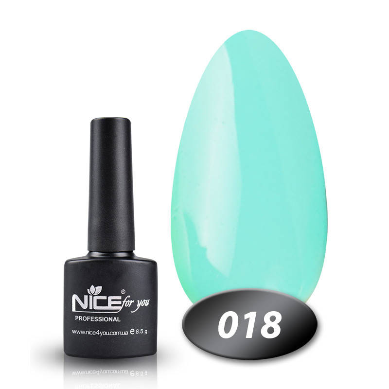 

Гель лак Nice for you 018 мятный 8,5 мл