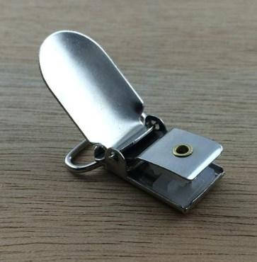 

Зажимы, клипсы металлические для чулок, подтяжек 20 мм, с квадратным вкладышем