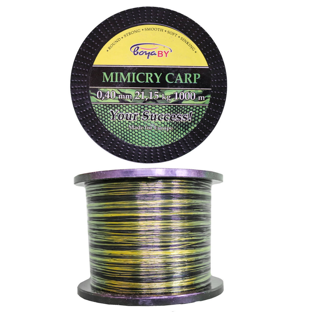 

Волосінь Mimicry Carp 1000м 0,40мм 21,15кг, Зелёный