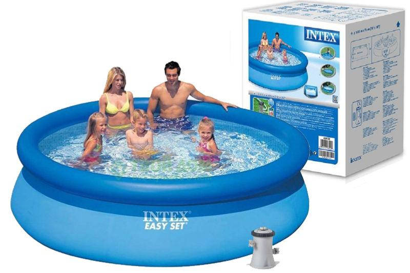 

Бассейн INTEX в коробке 28122 г.305*76см с фильтр/насосом 3850л, Голубой
