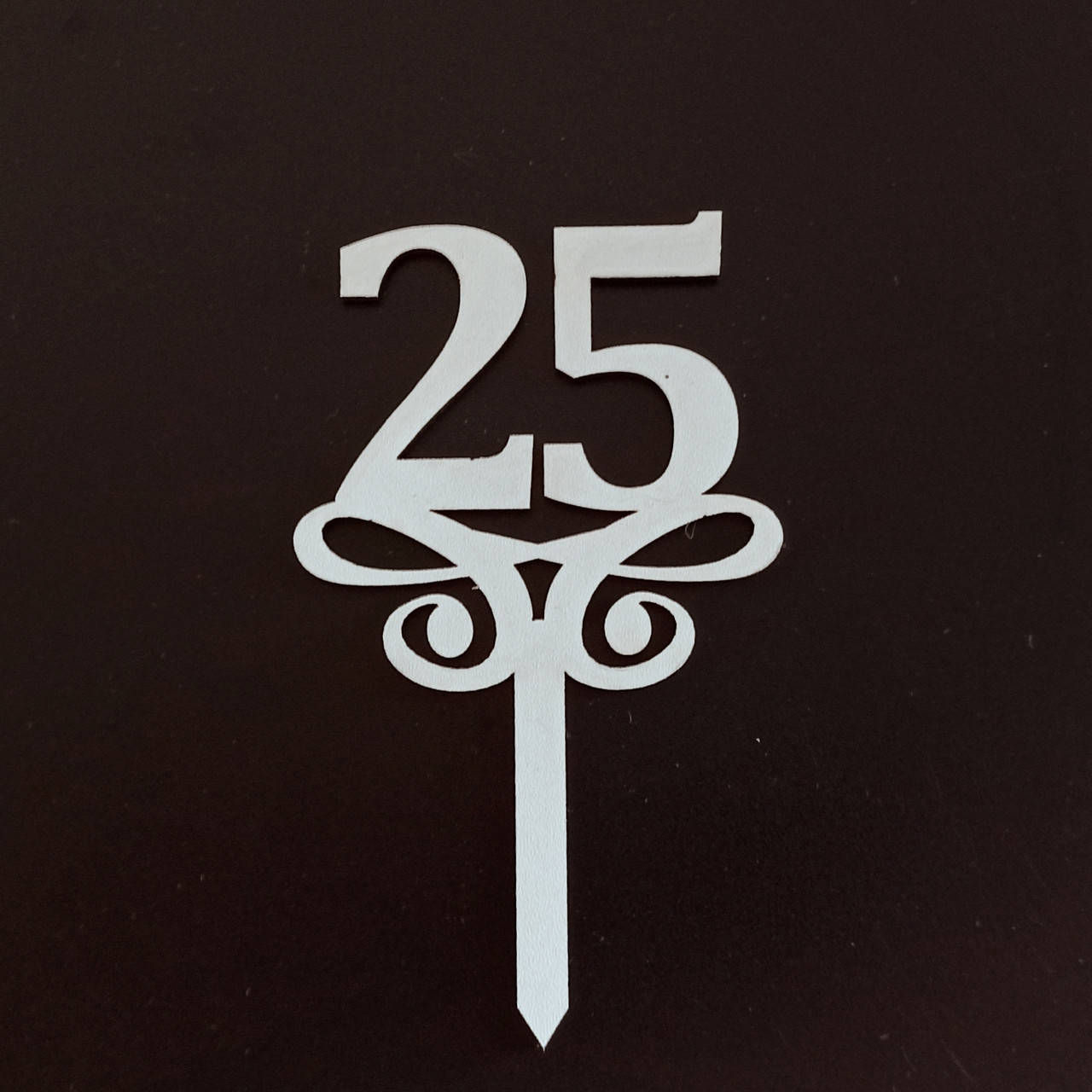 

Топпер (фигурка на торт) Цифра 25, для тортика