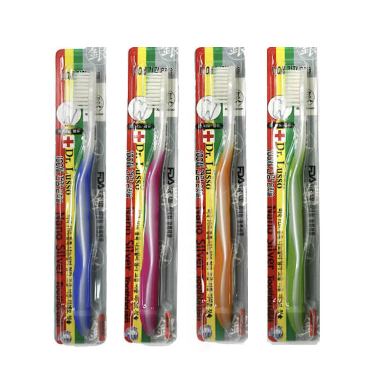 

Мягкая зубная щетка с серебряным напылением Dr. Lusso Nano Silver Toothbrush
