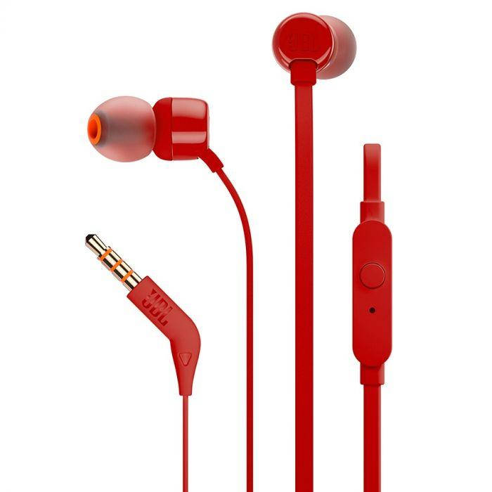 

Наушники с микрофоном JBL T110 Red (JBLT110RED), Красный