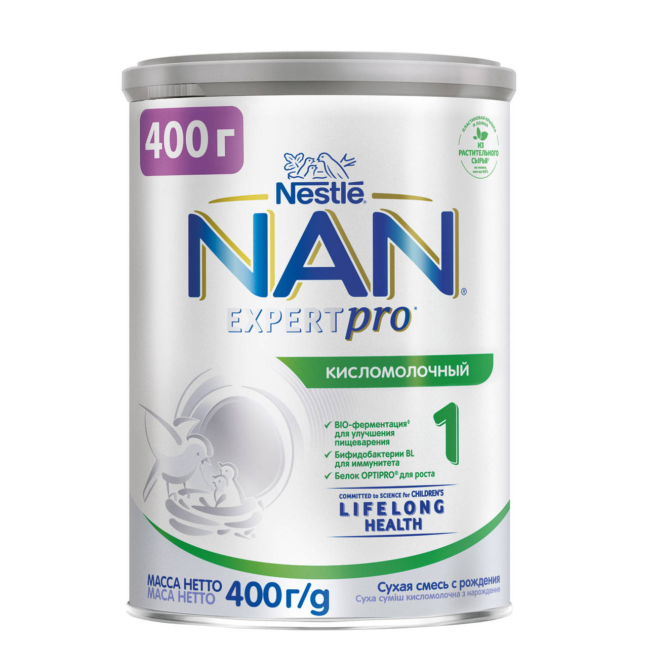 

NAN 1 Кисломолочный, Сухая кисломолочная смесь для детей с рождения, 400 г