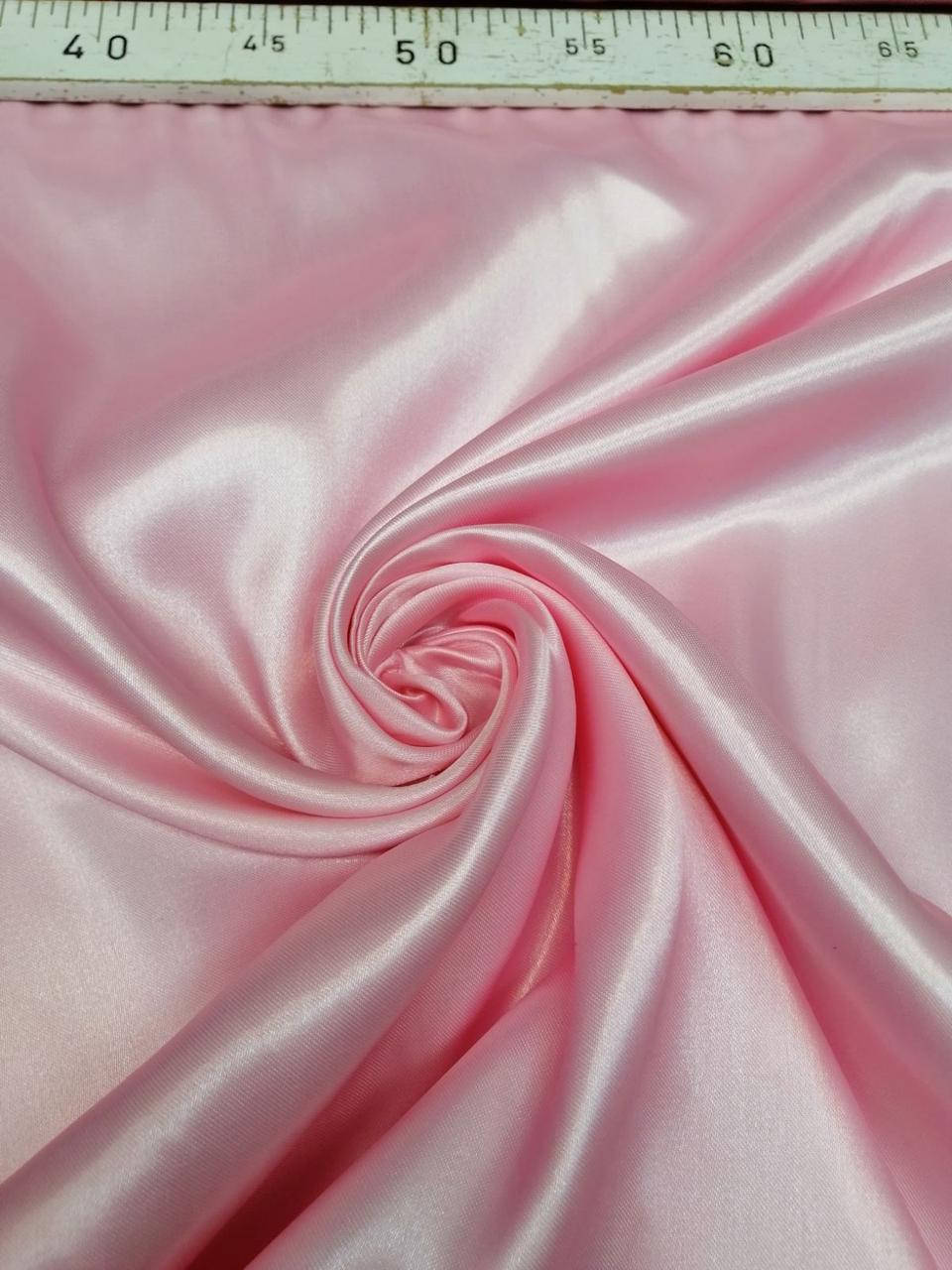 

Атлас не стрейч Розовый