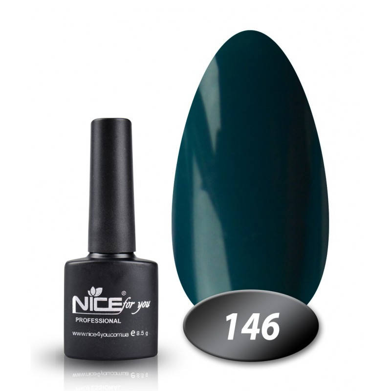 

Гель лак Nice for you 146 глубокая бирюза 8,5 мл
