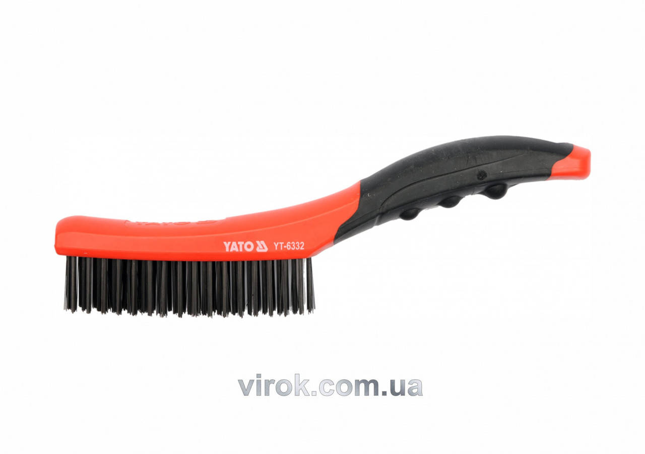 

Щетка стальная YATO 260 мм 4 ряда YT-6332