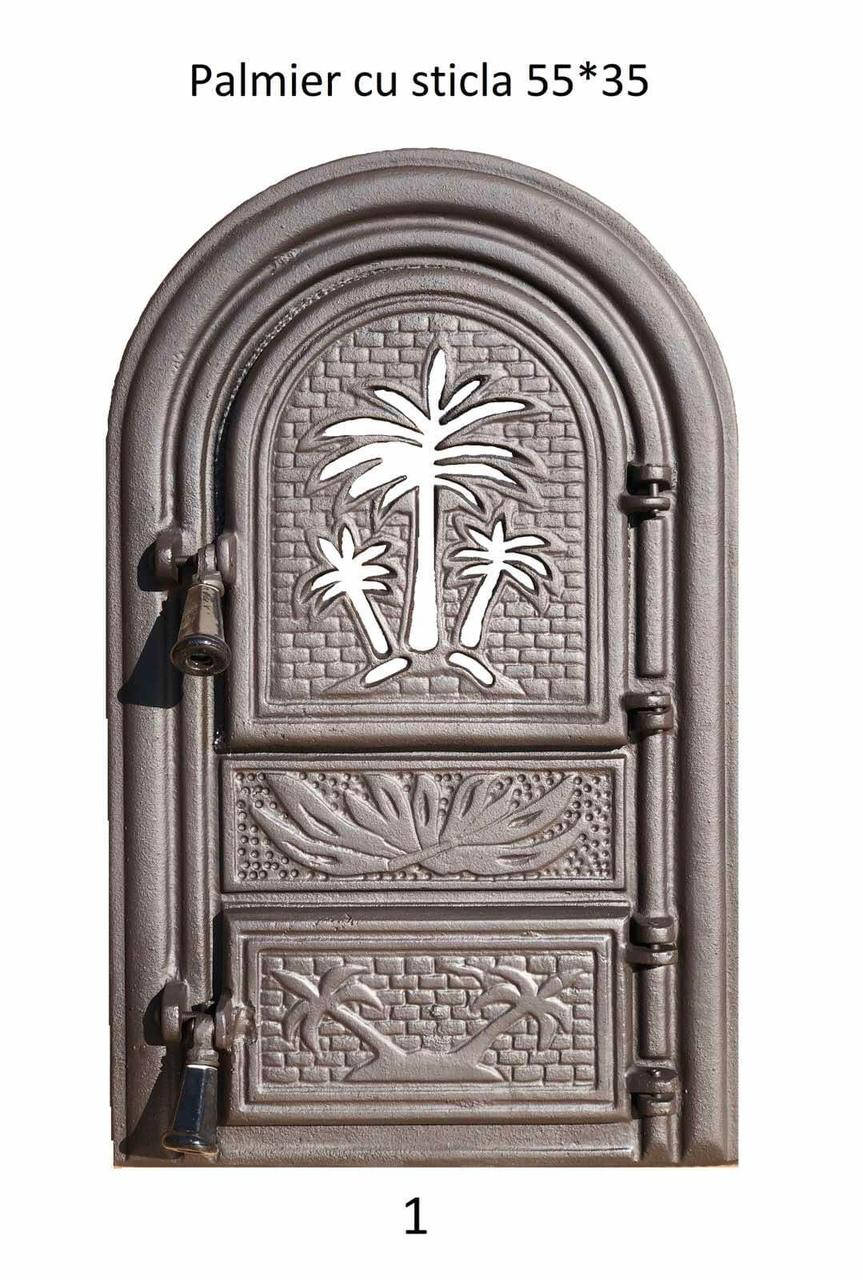 

Дверцы печные со стеклом Palm 550х350мм. Дверцы для печи и барбекю