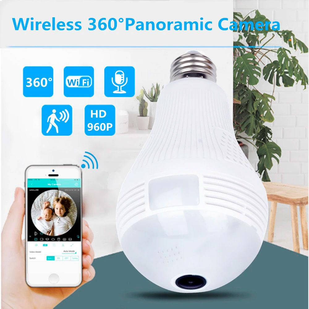 

Панорамная камера видеонаблюдения "Лампочка" Wi-Fi CAMERA SMART IP CAD-B13 H302 2MP
