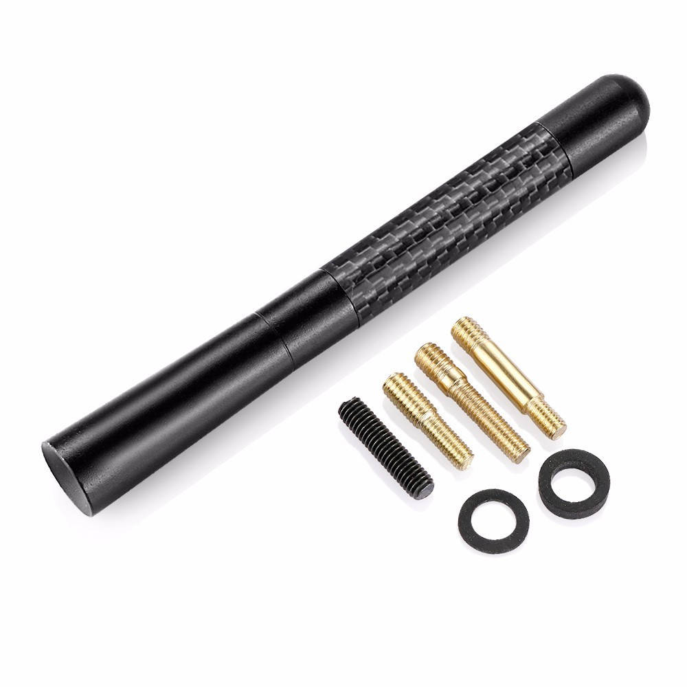 

Автомобильная антенна универсальная короткая 12 см 4 переходника