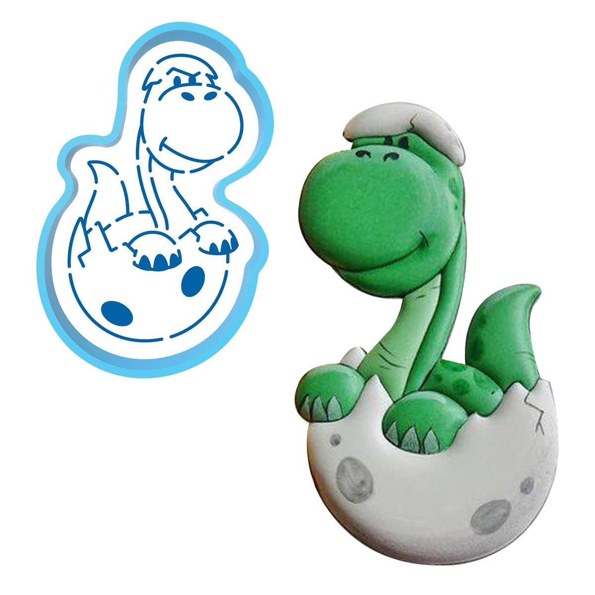 

Динозаврик 3 вырубка с трафаретом 10*6,5 см (TR-2)