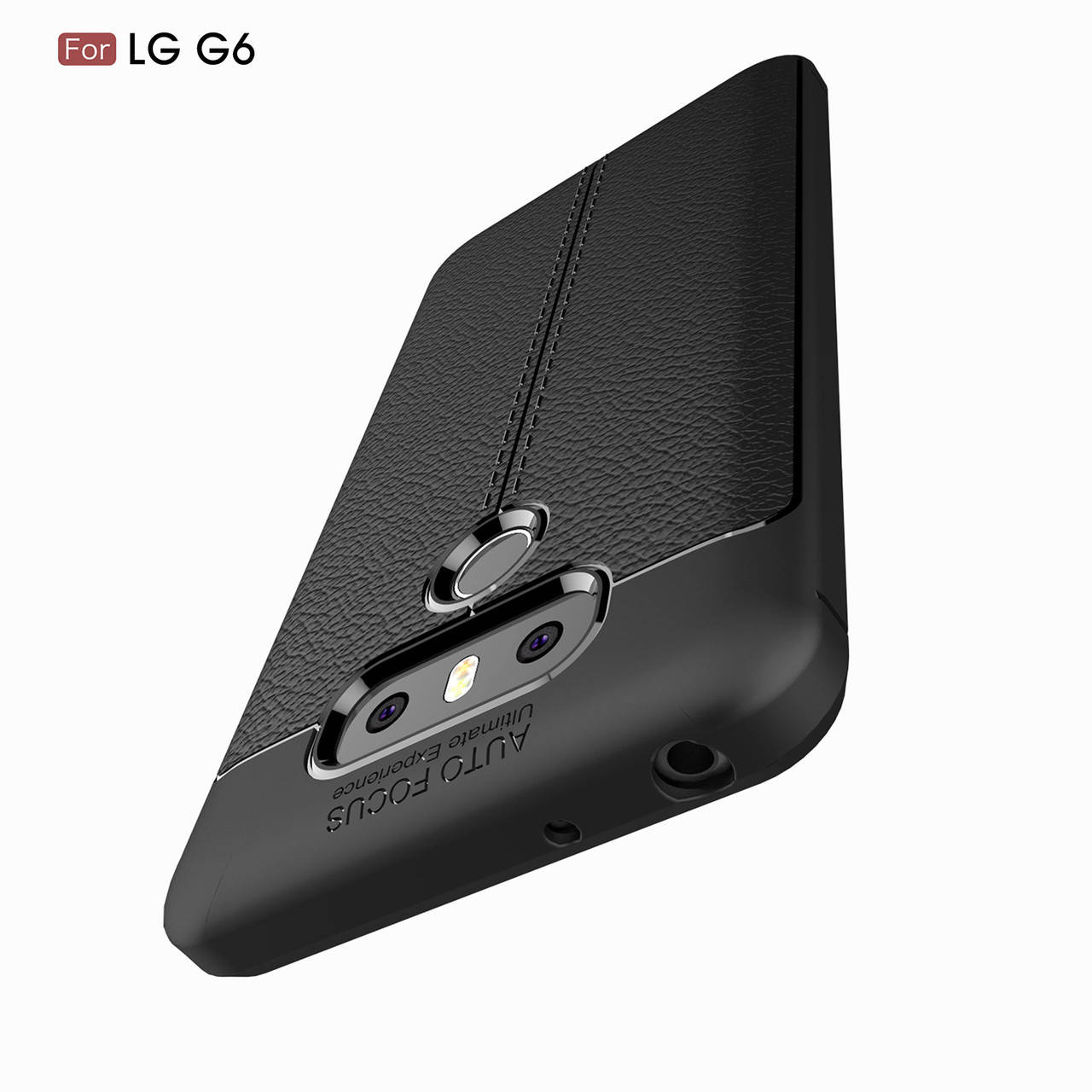 

Противоударный чехол для LG G6 Черный бампер под кожу