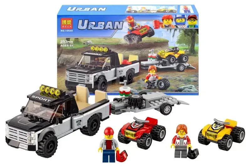 

Конструктор "URBAN" "Команда для гонок" 253дет. 10649 р.33,3*21*6см