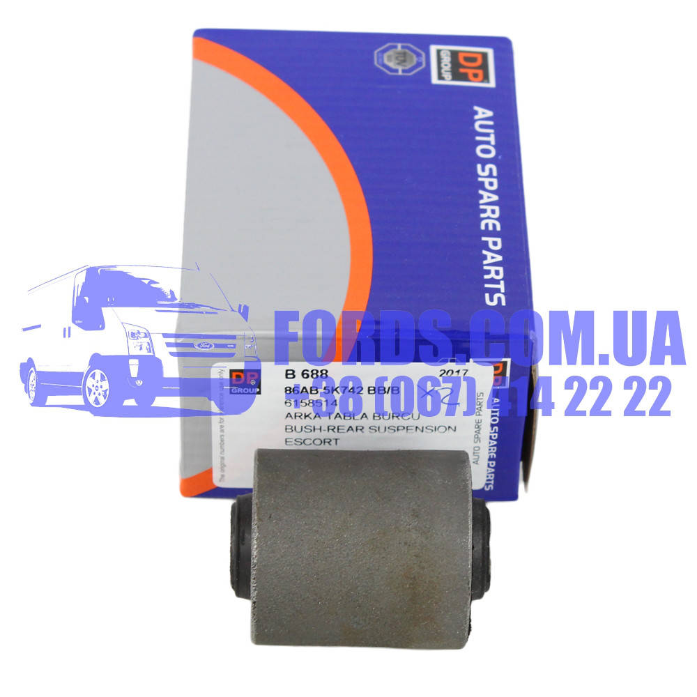 

Сайлентблок рычага заднего FORD ESCORT 1981-1990 (12X42X51) (6158514/86AB5K742BBB/B688) DP GROUP