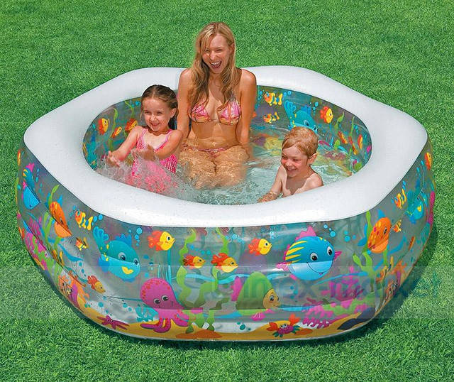 

Бассейн "Веселый аквариум" Intex 56493 193х178х61 см..