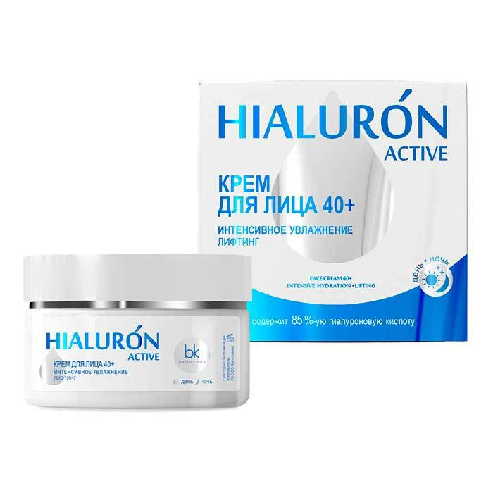 

Крем для лица 40+ интенсивное увлажнение лифтинг Hialuron Active Белкосмекс
