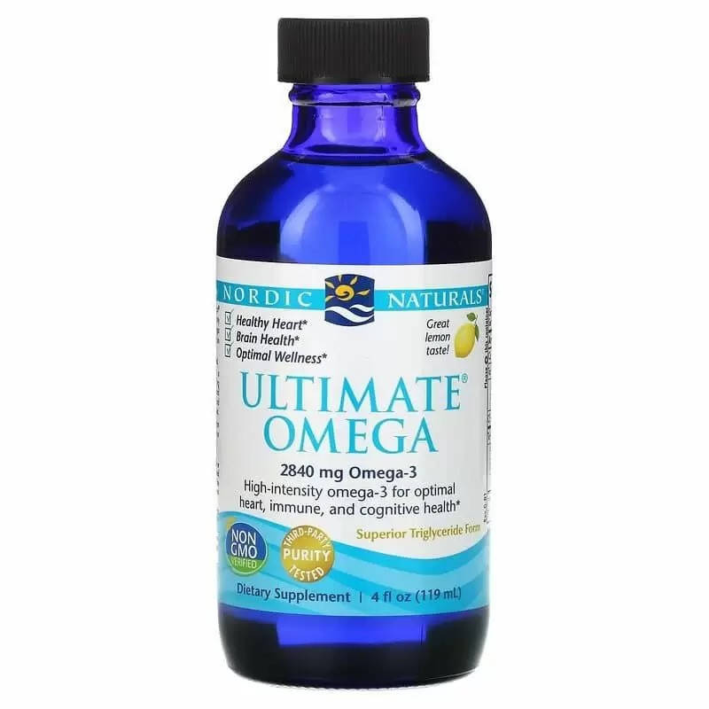 

Концентрат рыбьего жира (Ultimate Omega) 119 мл со вкусом лимона