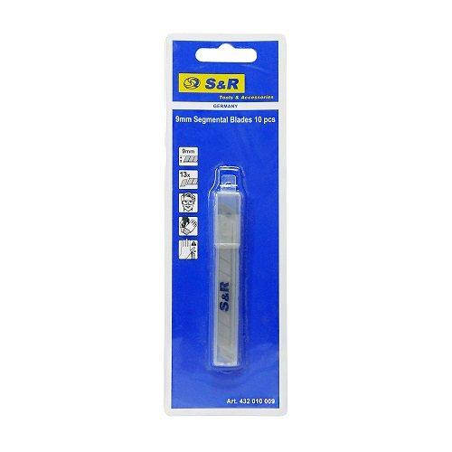 

Комплект сегментных лезвий S&R 9мм 10шт 432010009