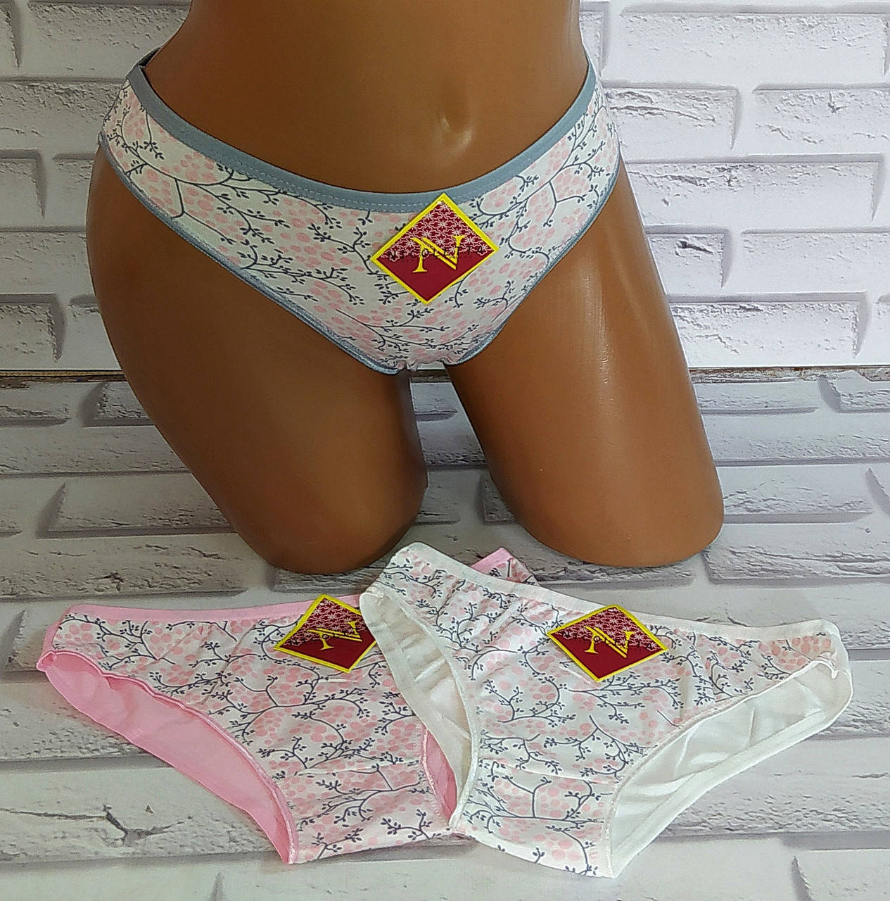 

Трусы женские трусики 44-46 раз хлопок (2408-31), Разные цвета