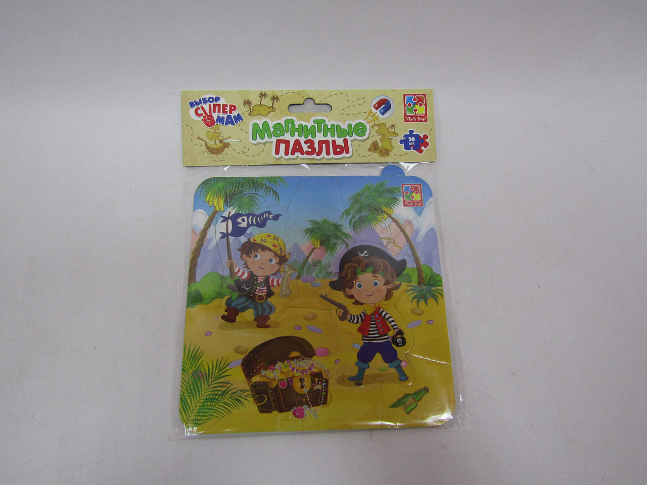

Магнитные пазлы "Пираты" 16эл. //