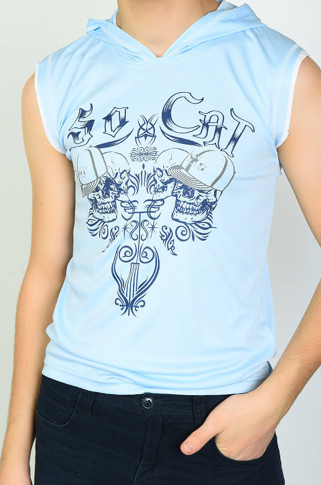 

Футболка подросток светло-голубая 135996M