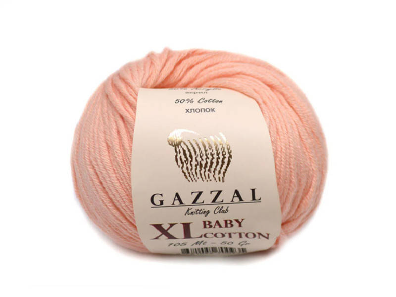 

Gazzal Baby Cotton XL, персик №3412, Персиковый