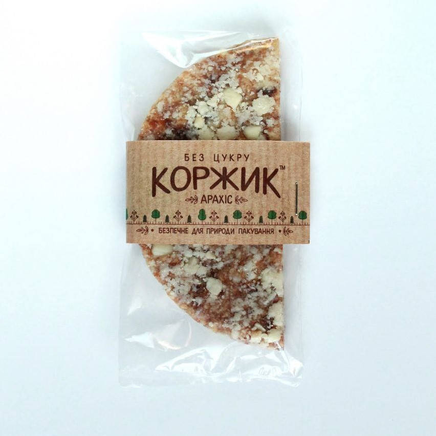 

Коржик без сахара "Арахис" фруктово-ореховый, 23 г
