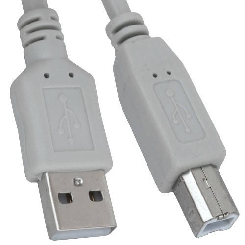

Шнур USB, штекер A - штекер В, Vers. 2.0, диам.-4.5мм, 5м, серый