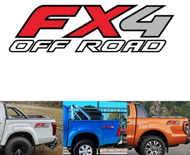 

Наклейки на авто 3D TUNING STUDIO Ford Nissan Toyota Fx4 OFF ROAD 280х80х0.14мм=2штуки