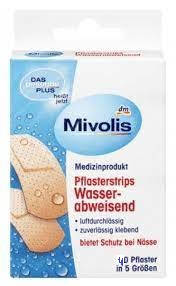 

Mivolis Pflasterstrips wasserabweisend Пластир водонепроникний, 40 шт