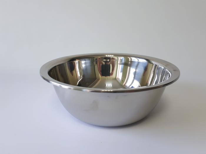 

Миска кухонная из нержавеющей стали глубокая матовая D 28 cm H 10,5 cm 2,9 литра для столовой Нержавейка