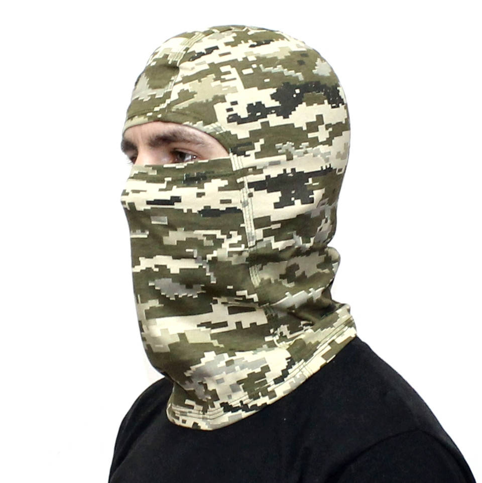 

Балаклава тонкая тактическая для лица Пиксель ЗСУ ММ14 Маска летняя ветрозащитная