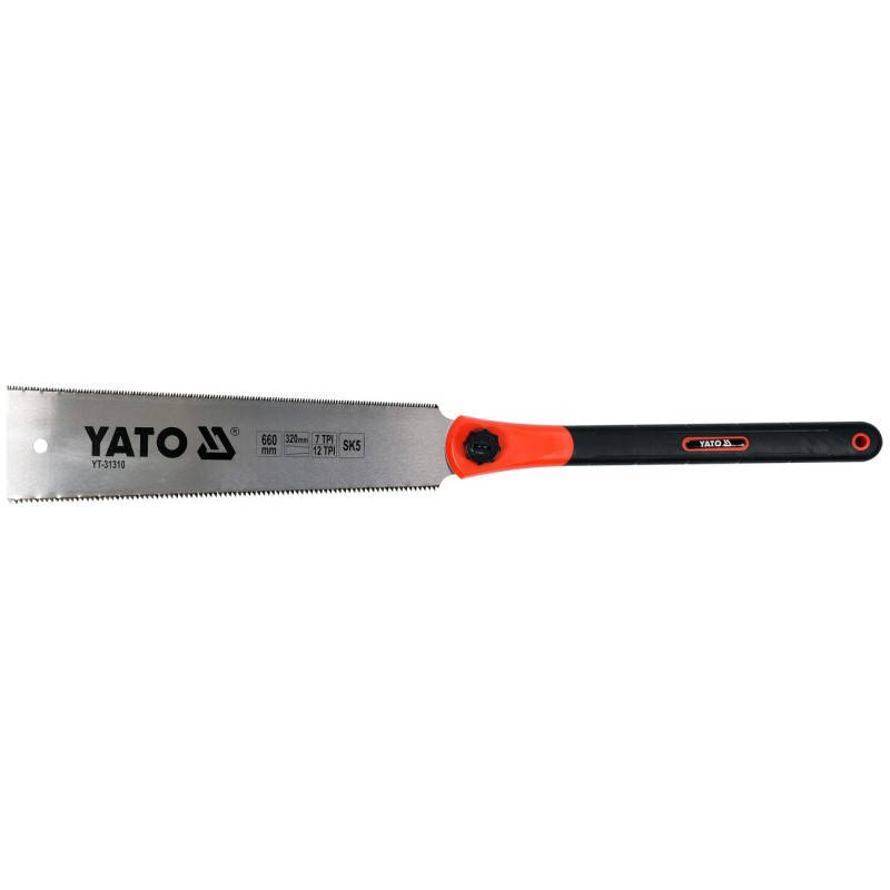 

Ножовка японская YATO двухстороння 660/320 мм 7/12TPI