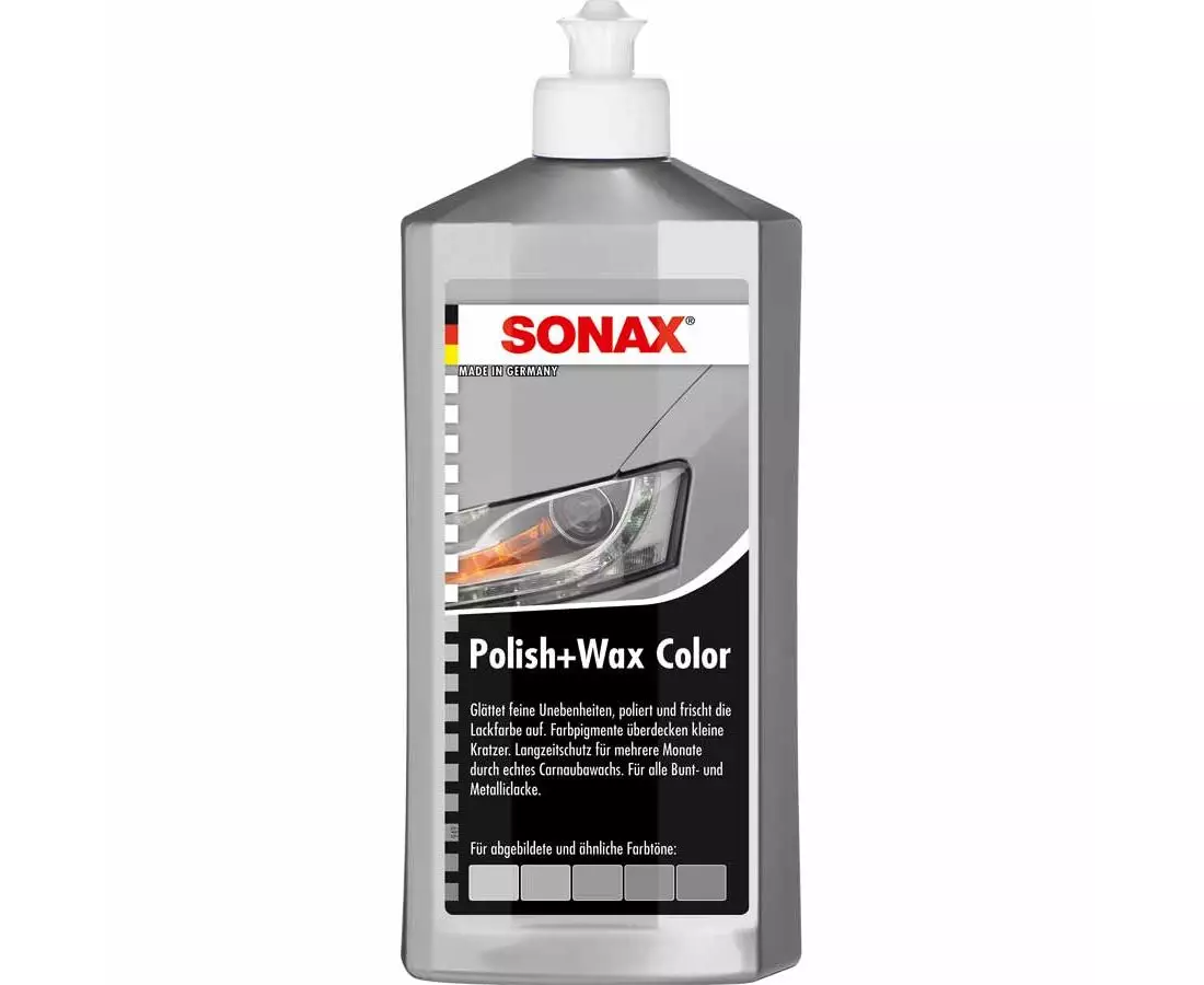 

Цветной полироль с воском серый 250 мл SONAX Polish&Wax Color NanoPro (296341)